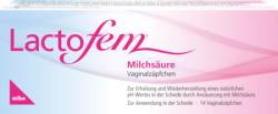 LACTOFEM Milchsäure Vaginalzäpfchen 14 St von MIBE GmbH Arzneimittel
