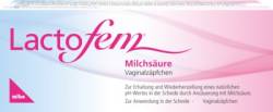 Lactofem Milchsäure Vaginalzäpfchen von MIBE GmbH Arzneimittel