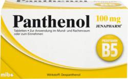 PANTHENOL 100 mg Jenapharm Tabletten 20 St von MIBE GmbH Arzneimittel