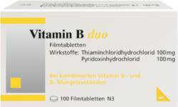 VITAMIN B DUO Filmtabletten 100 St von MIBE GmbH Arzneimittel