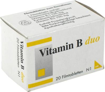 VITAMIN B DUO Filmtabletten 20 St von MIBE GmbH Arzneimittel