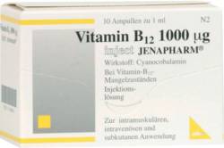 VITAMIN B12 1000 �g Inject Jenapharm Inj.-Lsg.Amp. 10X1 ml von MIBE GmbH Arzneimittel