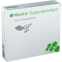 Mextra Superabsorbent Wundverband Größe 12,5 cm x 12,5 cm, Wundkissen 9,5 cm x 9,5 cm von MÖLNLYCKE HEALTHCARE