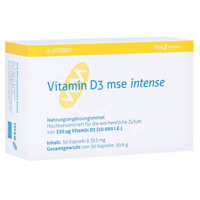 "VITAMIN D3 MSE intense Kapseln 30 Stück" von "MSE Pharmazeutika GmbH"