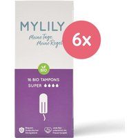 Mylily Bio-Tampon Super 6er Vorratspack von MYLILY