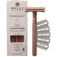 Mylily Rasierhobel inklusive 5 Klingen - Roséglod von MYLILY