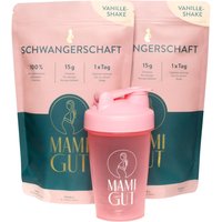 MamiGut Stillzeit Monatspaket + Shaker, Vanille von MamiGut