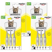 Martec Pet Care Spot on Katzen hochwirksamer Schutz auf pflanzlicher Basis gegen Flöhe, Milben von Martec PET CARE