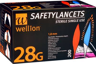 WELLION Safetylancets 28 G Sicherheitseinmallanz. 200 St von Med Trust GmbH