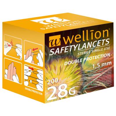 Wellion Safetylancets 28 G Sicherheitseinmallanz. von Med Trust GmbH