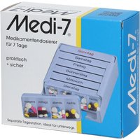 Medi-7 Medikamentendosierer für 7 Tage, blau von Medi-7