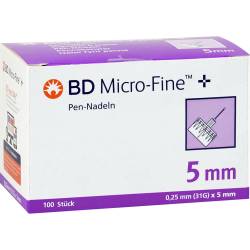 BD MICRO-FINE+ Pen-Nadeln 0,25x5 mm 31 G 100 St Kanüle von Medi-Spezial GmbH