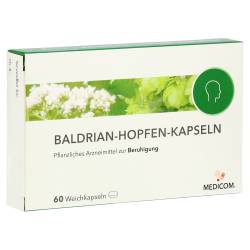 "Baldrian-Hopfen-Kapseln Weichkapseln 60 Stück" von "Medicom Pharma GmbH"