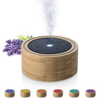 medisana AD 625 Aroma Diffuser aus Bambus - Raumerfrischer mit Timer und Wellness-Licht in 6 Farben von Medisana