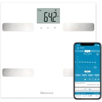 medisana BS A43 Körperanalysewaage | bis 180 KG | Personenwaage mmit Bluetooth App | Bmi- und BMR von Medisana