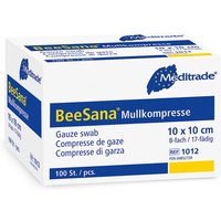 Beesana® Mullkompressen 10 x 10 cm 8 fach unsteril von Meditrade