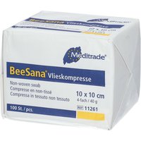 Vlieskompressen 4 fach 10 x 10 cm unsteril von Meditrade