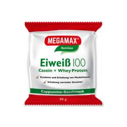 EIWEISS 100 Cappuccino Megamax Pulver 30 g von Megamax B.V.