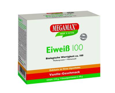 EIWEISS 100 Vanille Megamax Pulver 7X30 g von Megamax B.V.
