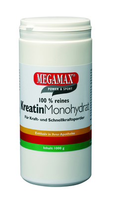 KREATIN MONOHYDRAT 100% Megamax Pulver 1000 g von Megamax B.V.