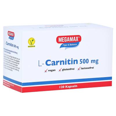 "L-Carnitin 500 mg Megamax Kapseln 120 Stück" von "Megamax B.V."