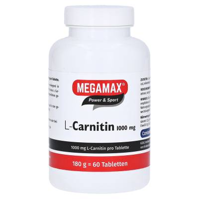 "MEGAMAX L-Carnitin 1000 mg Tabletten 60 Stück" von "Megamax B.V."