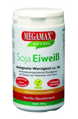 MEGAMAX Soja Eiwei� Vanille Pulver 400 g von Megamax B.V.