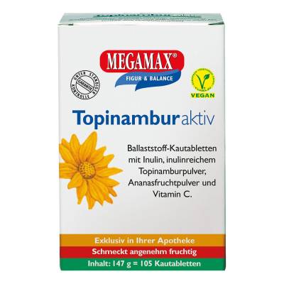 "TOPINAMBUR AKTIV Megamax Kautabletten 105 Stück" von "Megamax B.V."