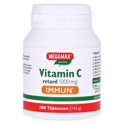 "VITAMIN C RETARD 1.000 mg Immun Megamax Filmtabl. 100 Stück" von "Megamax B.V."