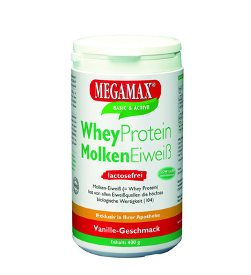 WHEYPROTEIN lactosefrei Vanille Pulver 400 g von Megamax B.V.