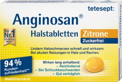 TETESEPT Anginosan Halstabletten zuckerfrei Zitro. 20 St von Merz Consumer Care GmbH