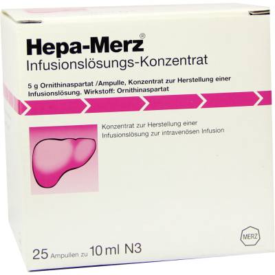 HEPA MERZ Infusionskonz.Ampullen 25 X 10 ml Infusionslösungskonzentrat von Merz Therapeutics GmbH