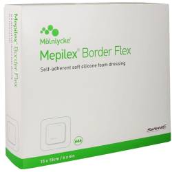 MEPILEX Border Flex Schaumverb.haft.15x15 cm 10 St Verband von Mölnlycke Health Care GmbH