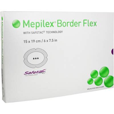MEPILEX Border Flex Schaumverb.haftend 15x19 cm von Mölnlycke Health Care GmbH