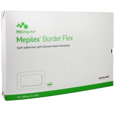 MEPILEX Border Flex Schaumverb.haftend 15x20 cm von Mölnlycke Health Care GmbH