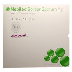 "MEPILEX Border Sacrum Ag Schaumverb.18x18 cm ster. 5 Stück" von "Mölnlycke Health Care GmbH"