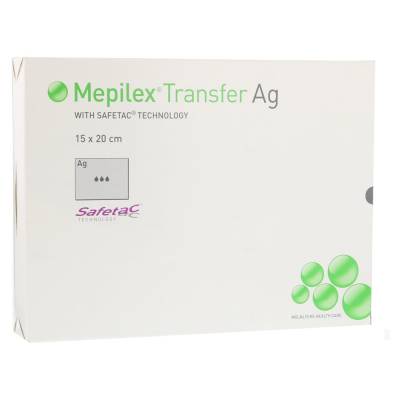 "MEPILEX Transfer Ag Schaumverband 15x20 cm steril 10 Stück" von "Mölnlycke Health Care GmbH"