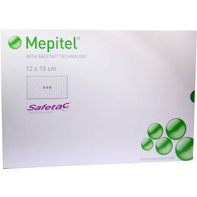 MEPITEL Silikon Netzverband 12x15 cm steril 5 St Verband von Mölnlycke Health Care GmbH