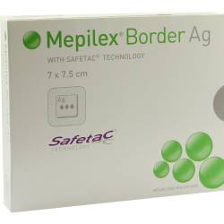 Mepilex Border Ag 7x7.5cm  Silberbeschichtet 5 St Verband von Mölnlycke Health Care GmbH