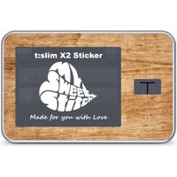 MySweetStitch | Tandem t:slim X2 Sticker | Wood Cherry von MySweetStitch
