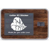 MySweetStitch | Tandem t:slim X2 Sticker | Wood Dark von MySweetStitch