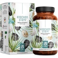 Calcium Kapseln mit Vitamin C - 120 Kalzium Kapseln - Knochenstark - Naturtreu® von NATURTREU