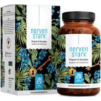 Vitamin B-Komplex (B1-B12) mit 3 Kofaktoren aktiv hochdosiert - Nervenstark -Naturtreu® von NATURTREU