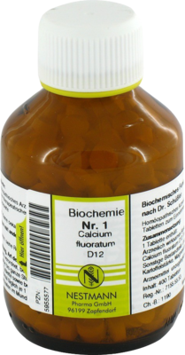 BIOCHEMIE 1 Calcium fluoratum D 12 Tabletten 400 St von NESTMANN Pharma GmbH