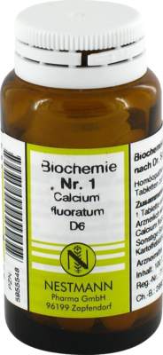 BIOCHEMIE 1 Calcium fluoratum D 6 Tabletten 100 St von NESTMANN Pharma GmbH