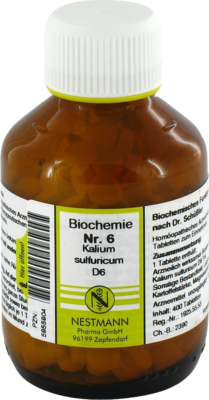 BIOCHEMIE 6 Kalium sulfuricum D 6 Tabletten 400 St von NESTMANN Pharma GmbH