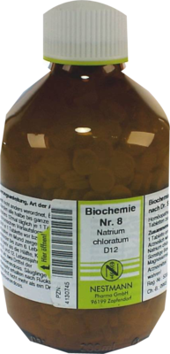 BIOCHEMIE 8 Natrium chloratum D 12 Tabletten 1000 St von NESTMANN Pharma GmbH