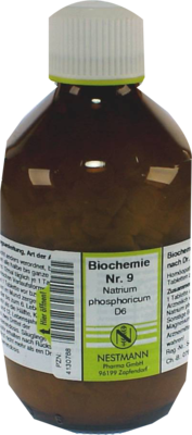 BIOCHEMIE 9 Natrium phosphoricum D 6 Tabletten 1000 St von NESTMANN Pharma GmbH