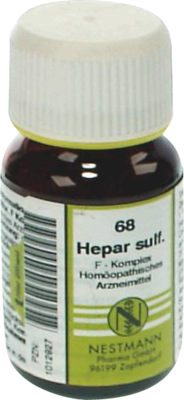 HEPAR SULFURIS F Komplex Nr.68 Tabletten 120 St von NESTMANN Pharma GmbH