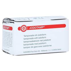 "JODOTAMP 50 mg/g 2 cmx5 m Tamponaden 1 Stück" von "NOBAMED Paul Danz AG"